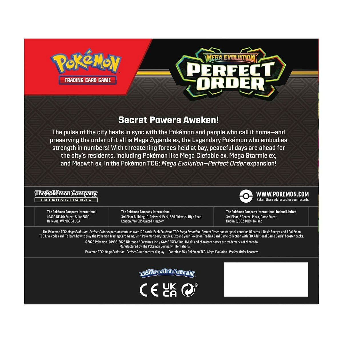 ME03 - Perfect Order Booster Box (36 Packs)