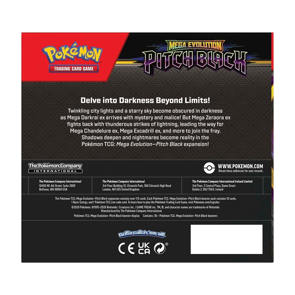ME05 - Pitch Black Booster Box (36 Packs)